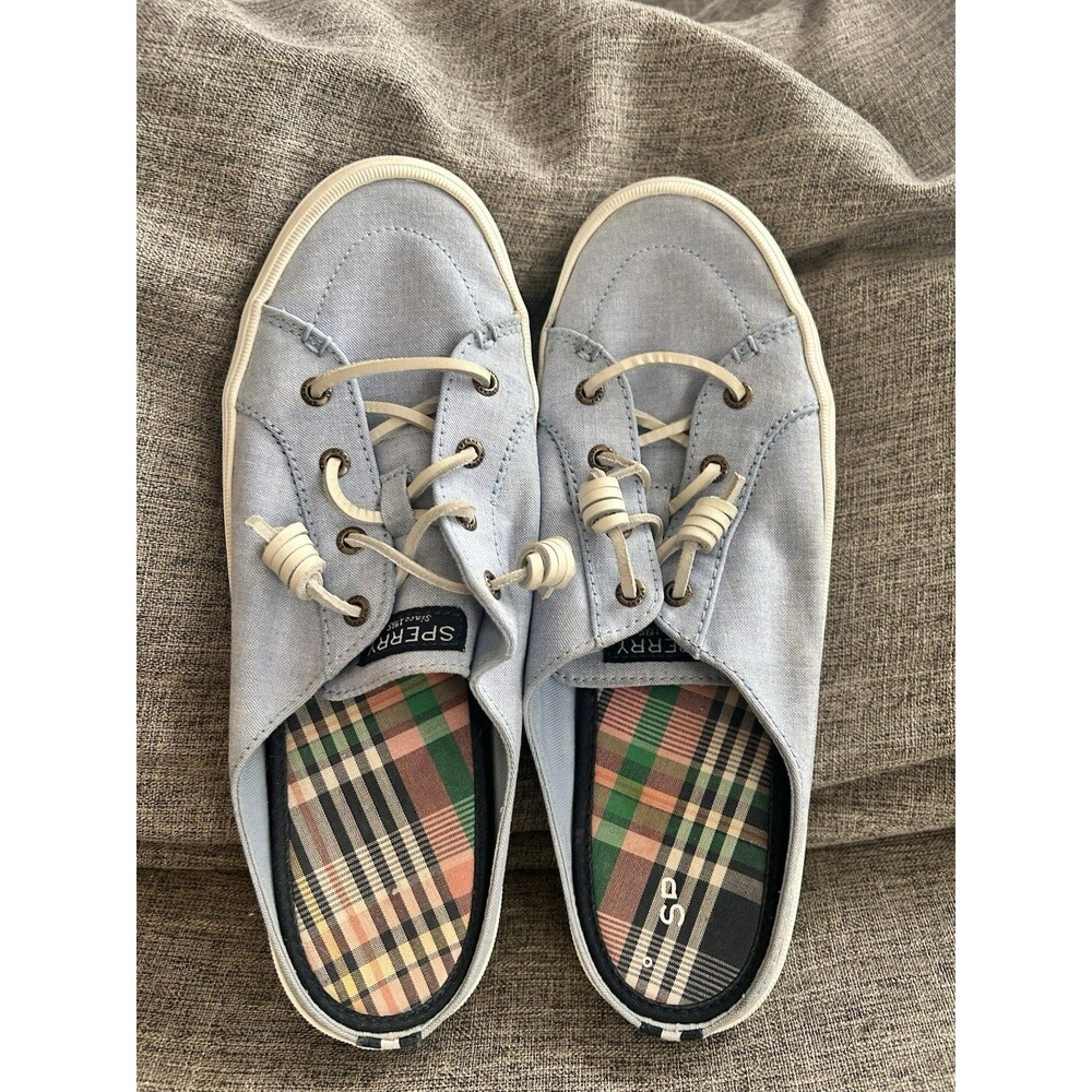 Sperry Memory Foam Canvas Top Sliders Womens Size… - image 1